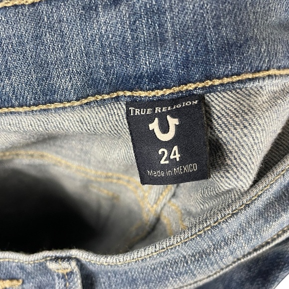True Religion Colette High Rise Tapered Skinny Jeans size 24 - Picture 8 of 9